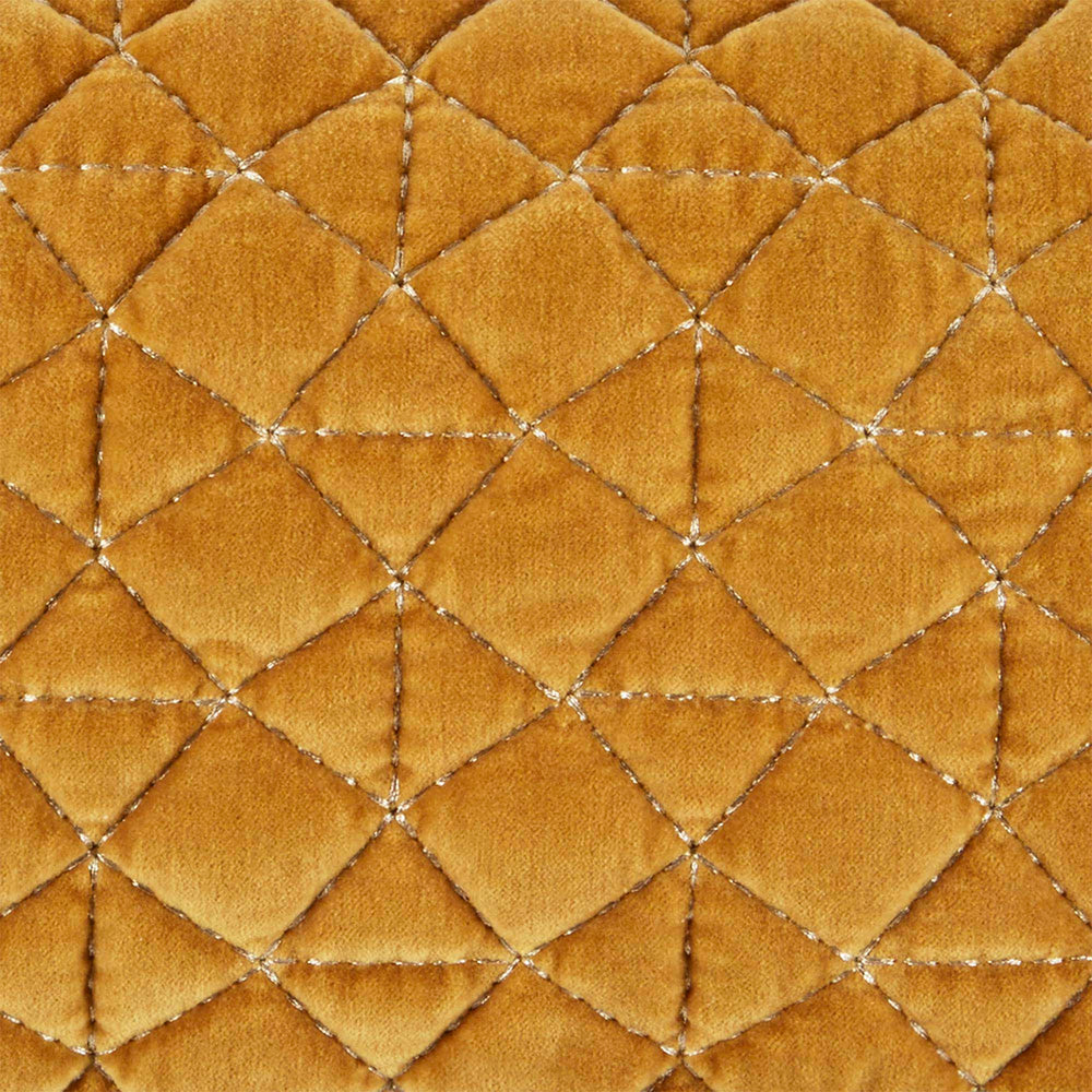 Housse de coussin TRISTAN jaune ocre - 5
