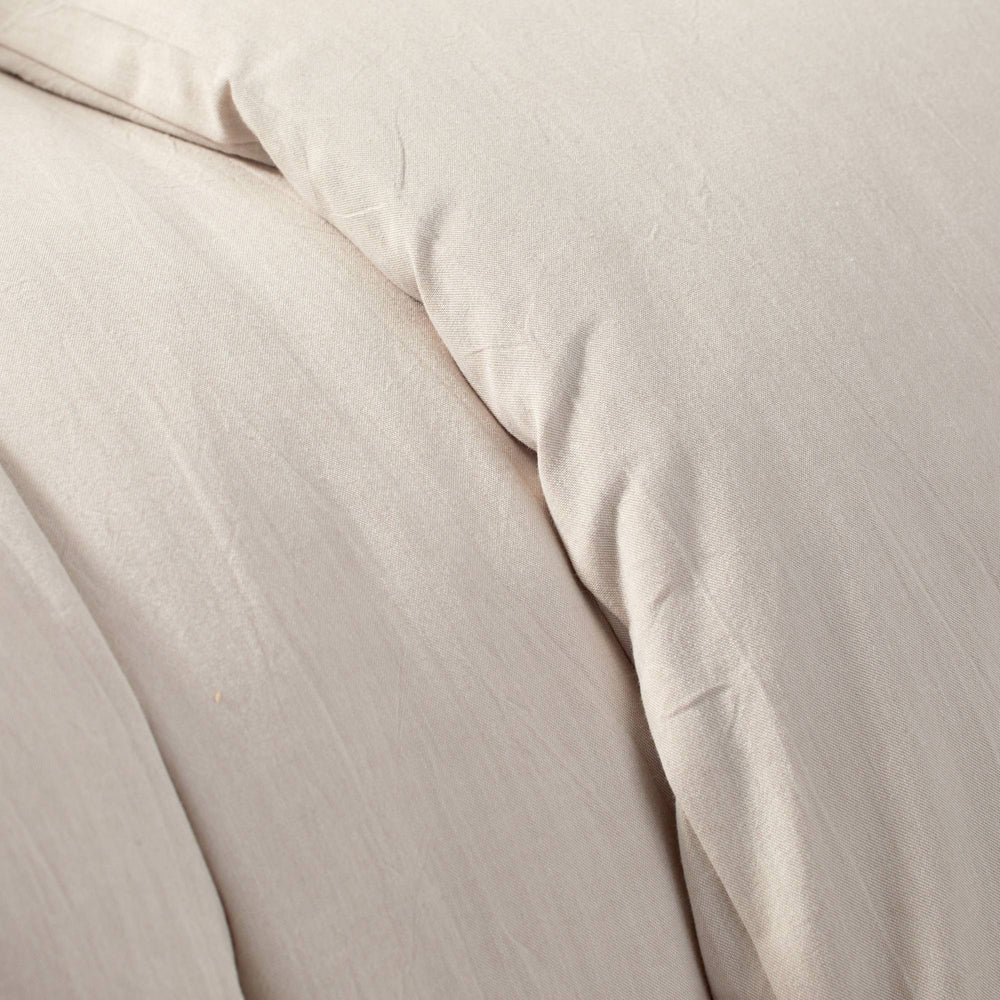 Housse de couette LIAM crème froissée - 7