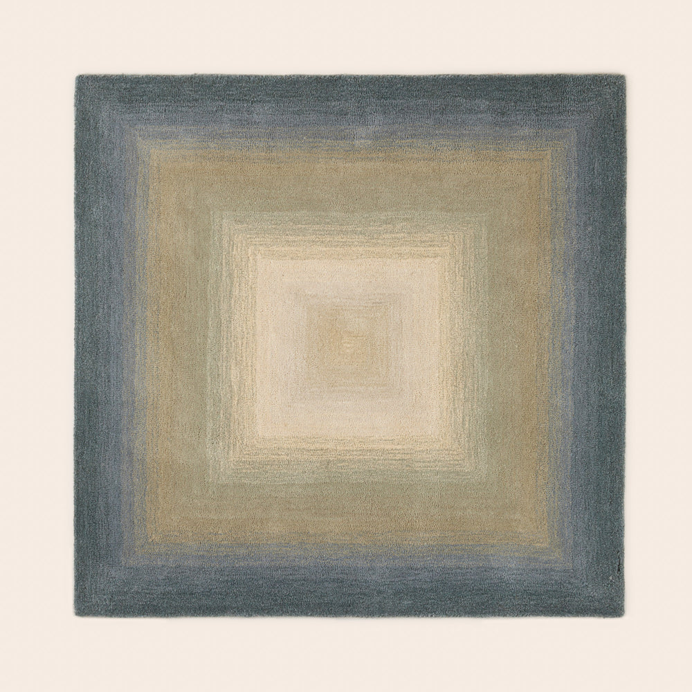 Tapis de sol OMBRINO bleu orage et vert - 5