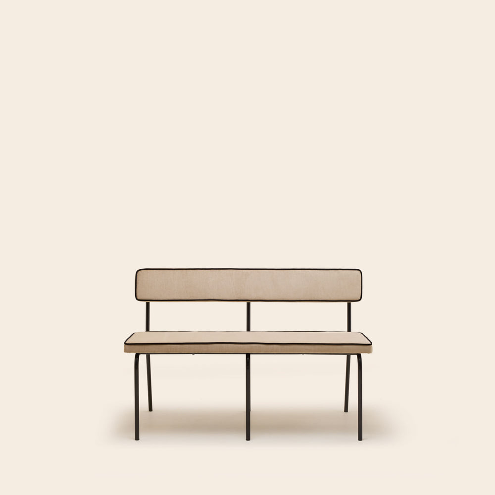 Banc YSABEAU dalila beige chic passepoil - 5