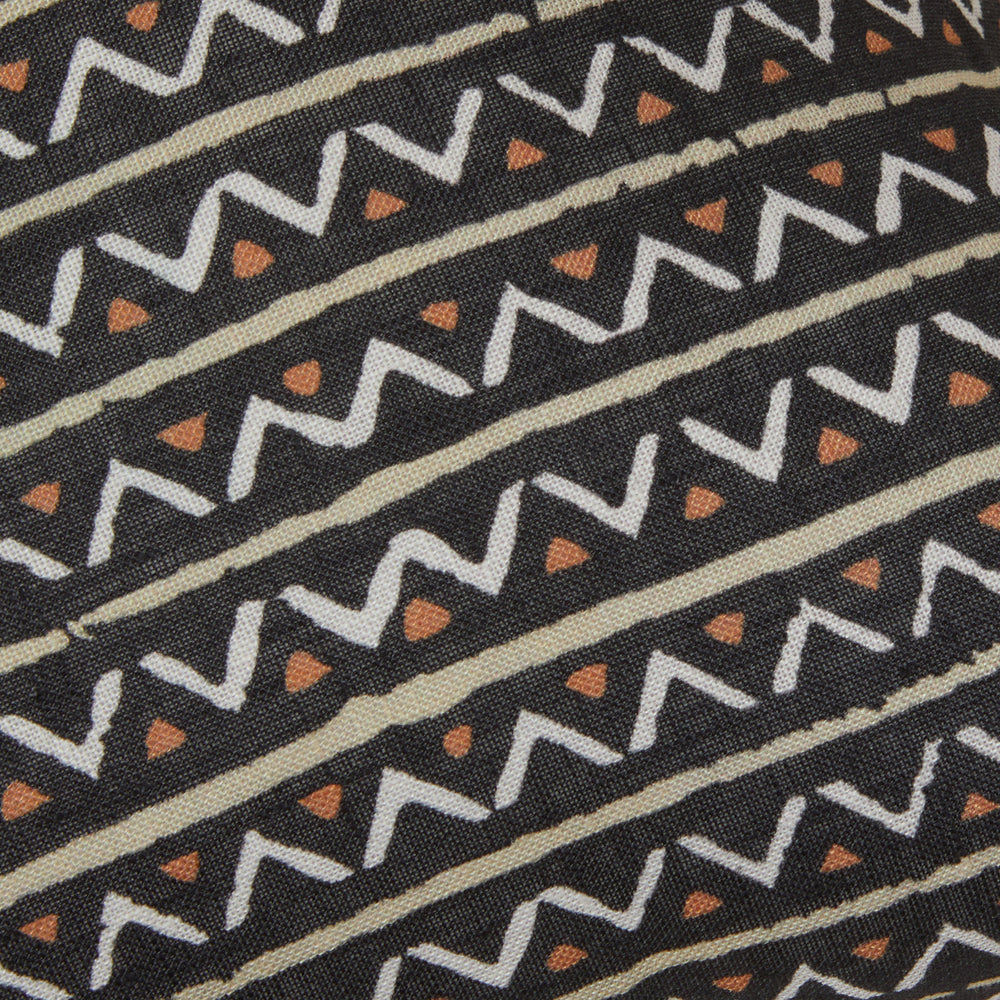Housse de coussin MALIA noir et naturel - 6