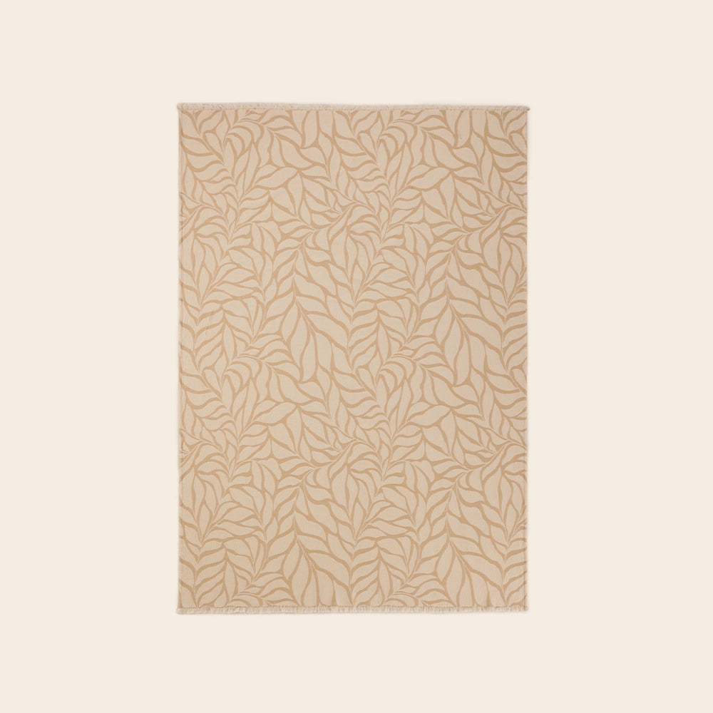 Plaid LOUENN ivoire et beige doux - 5