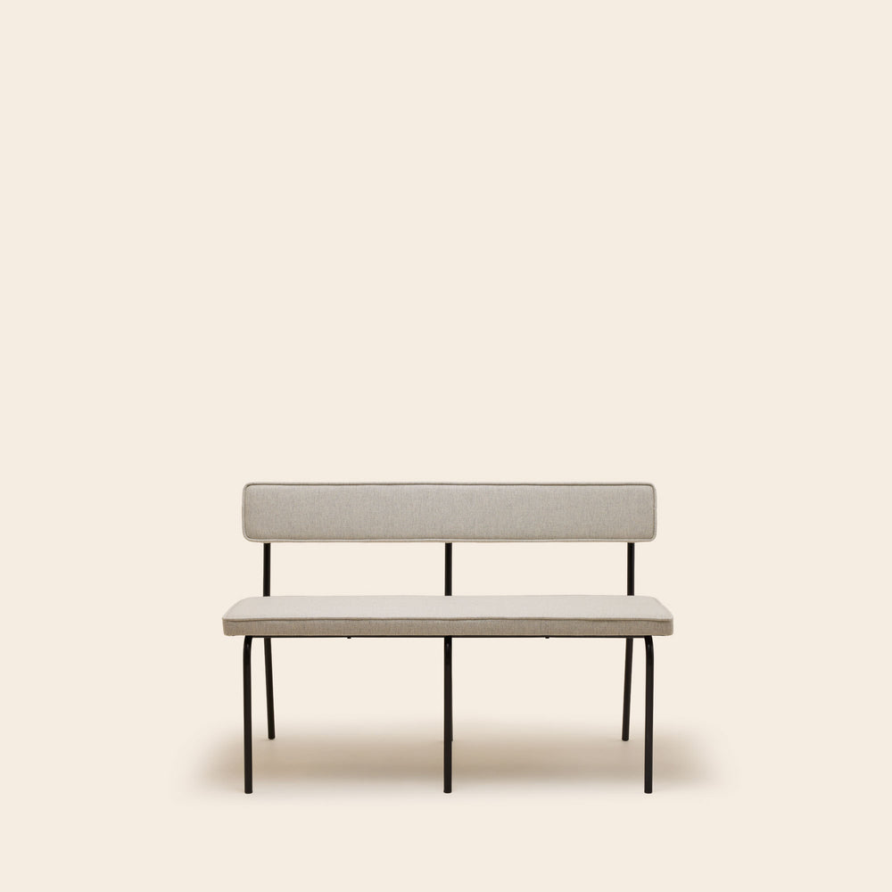 Banquettes et chaises YSABEAU Cosmic anthracite chiné - Design intemporel et structure industrielle - 5
