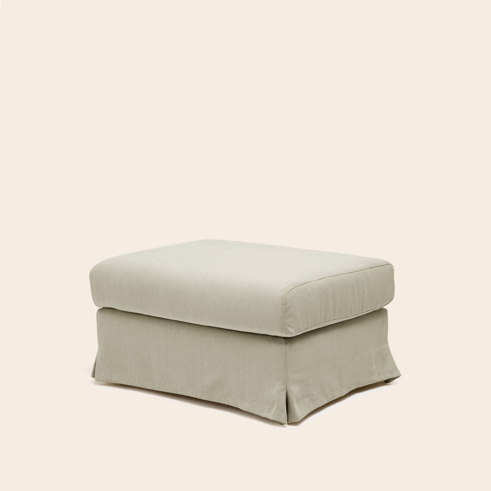 Pouf Design CLARIBEL Barbaté Beige Chaud Élégant et Confortable - 4