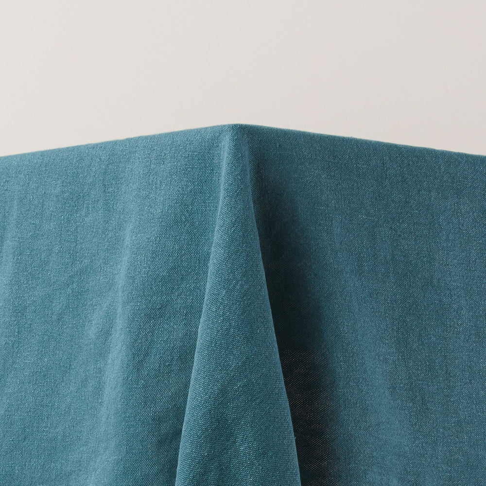 Nappe rectangulaire NINO indigo et feston noir - 4