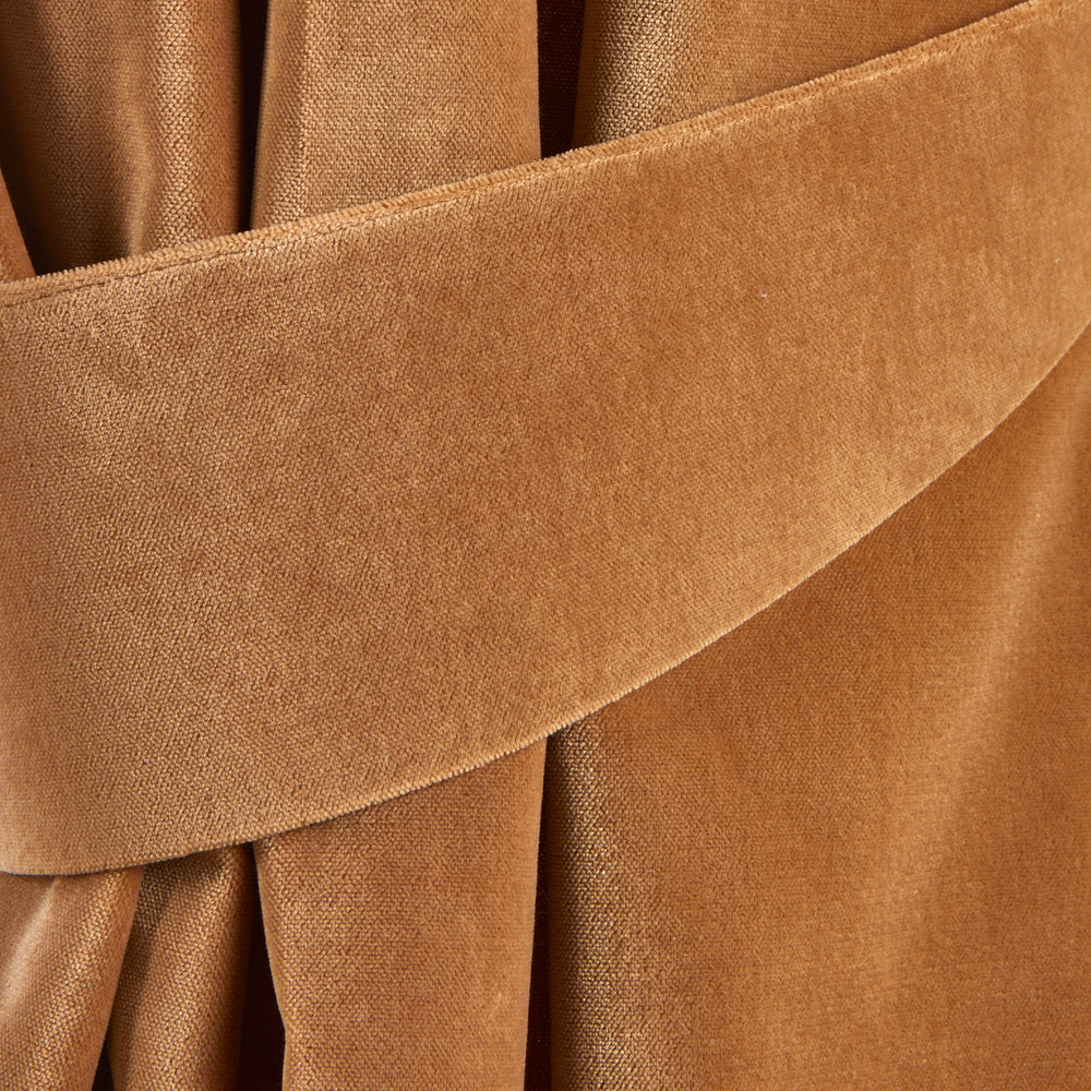 Embrasse DARIO camel - Design généreux et tissu velouté pour un maintien élégant des rideaux - 5
