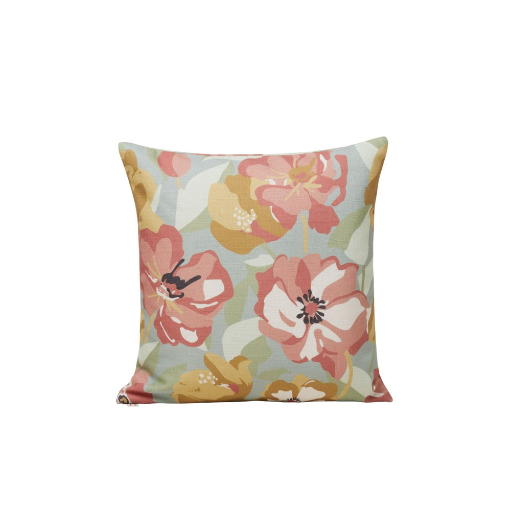 Housse de coussin ADELISE céladon et terracotta - 8