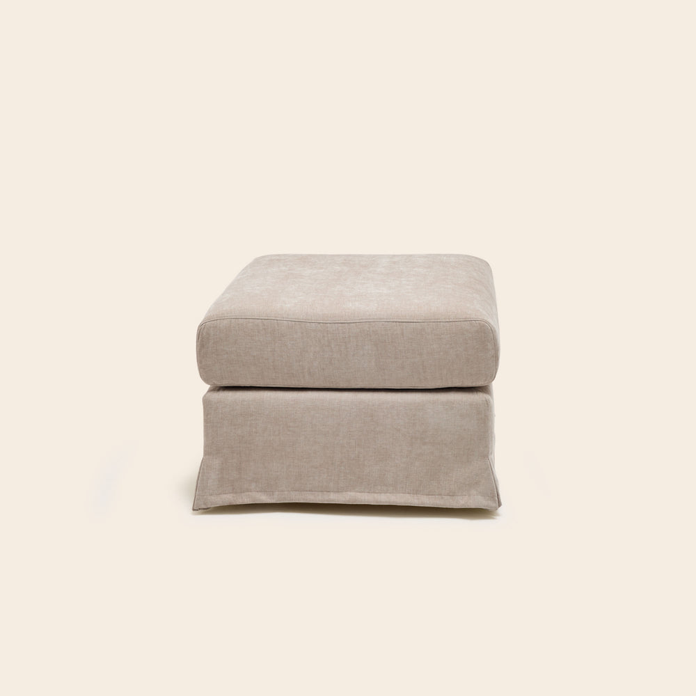 Pouf Design CLARIBEL Boston Taupe Glacé - 5