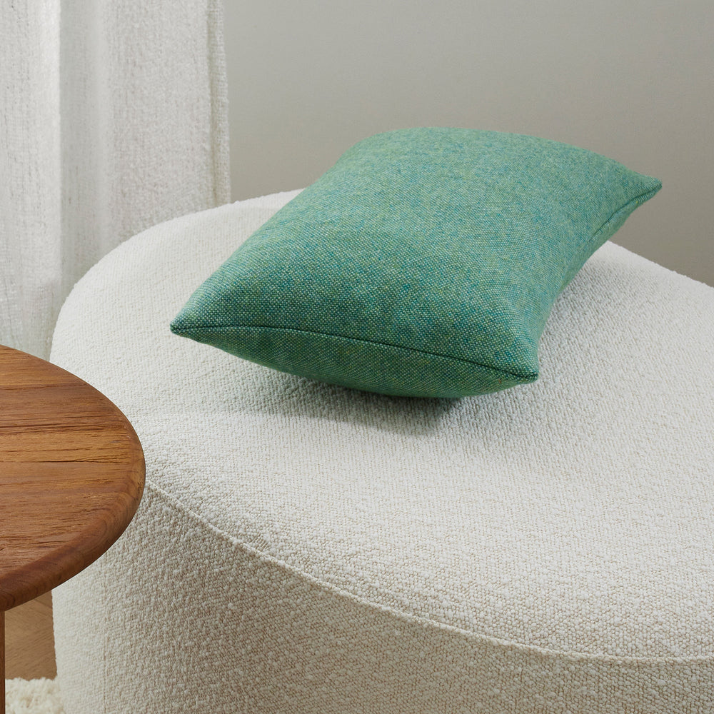 Housse de coussin NERIO chiné mentholé - 2