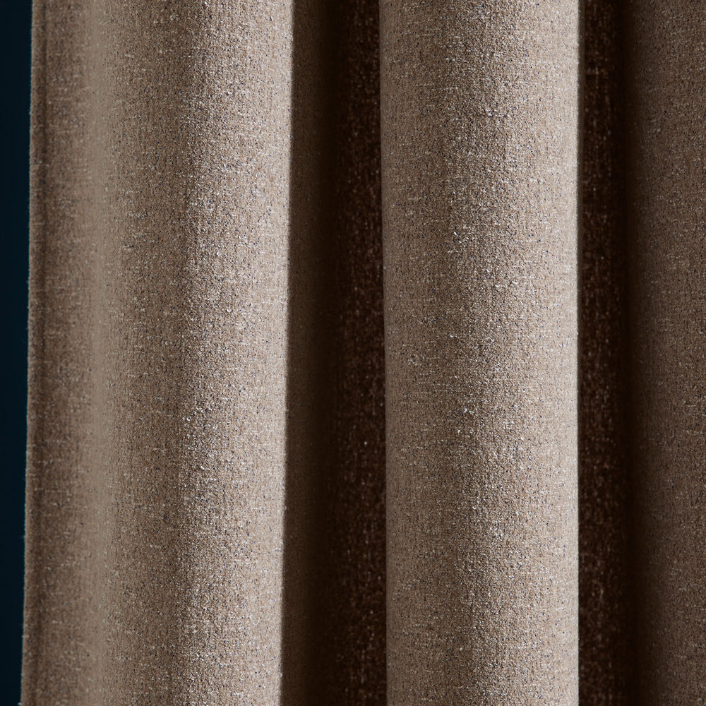 Rideau à œillets argentés BLIZZAR beige granité : élégance hivernale et style contemporain - 7