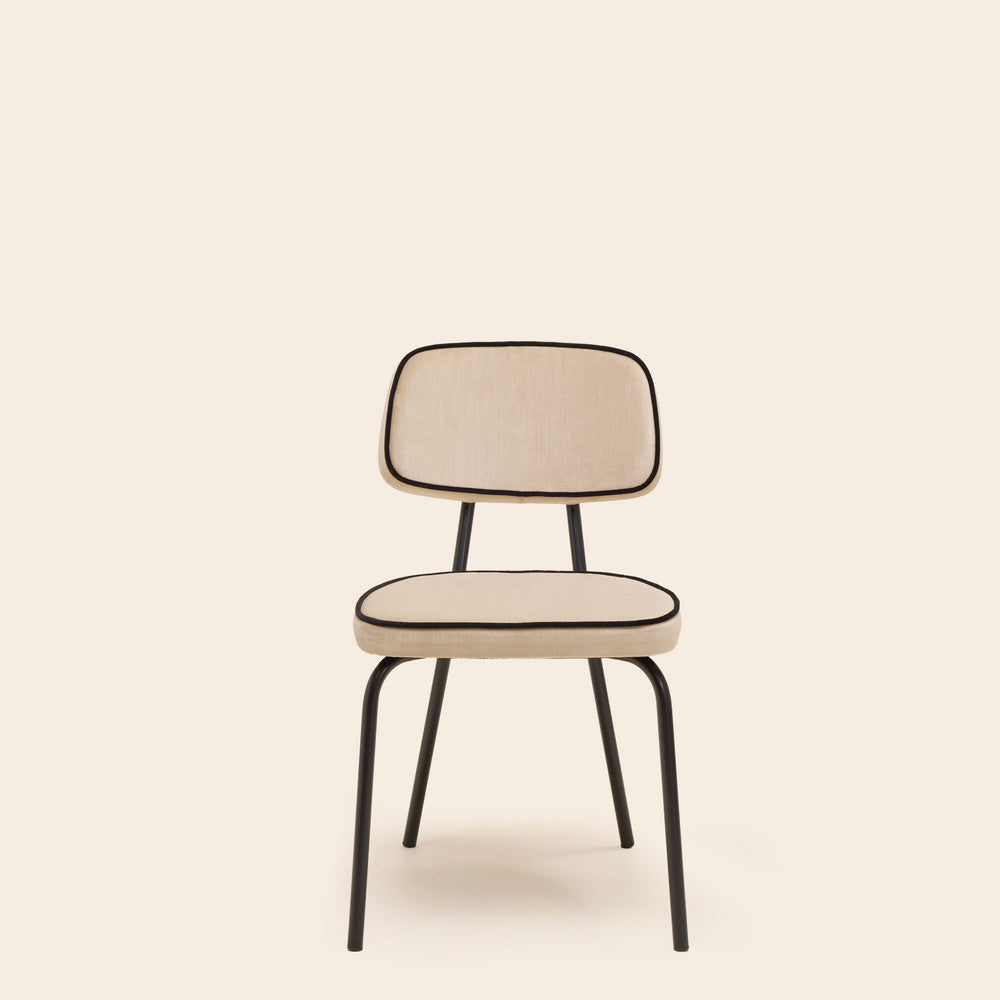 Chaise YSABEAU dalila beige chic passepoil no - 6