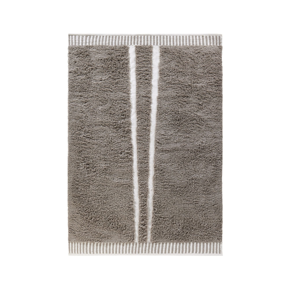 Tapis de Salon Ethnique Gris Cendré AROUNE Chaleureux et Isolant - 7
