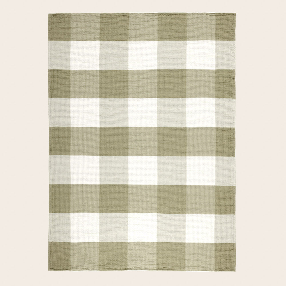 Plaid JEANIE vert olive douillet - 6