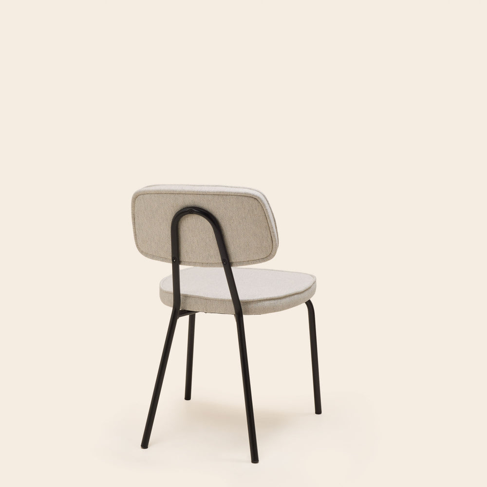 Chaise YSABEAU cosmic écru grisé chiné - 6