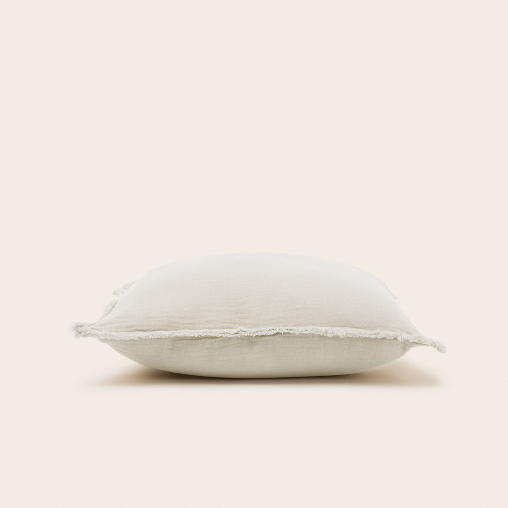 Lot de 2 Housse de Coussin 100% Coton Bio LOU Coloris Naturel - 5