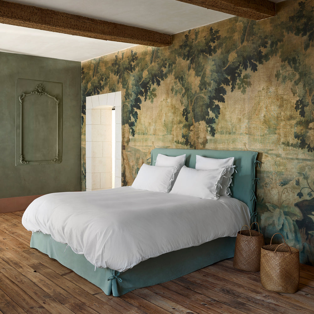 Housse de couette SATHEENE simplement blanc