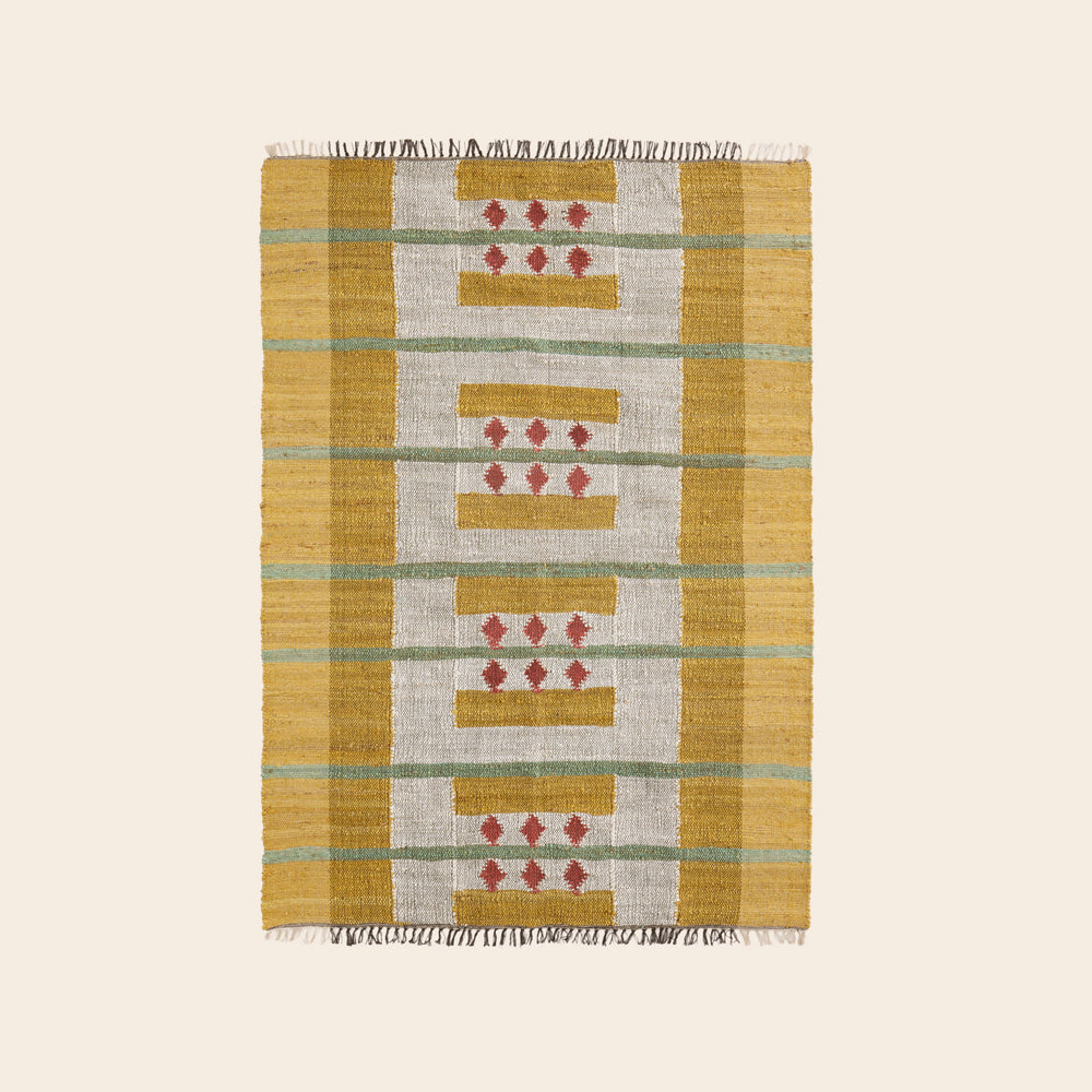 Tapis de sol ANDONI jaune et rose - 10