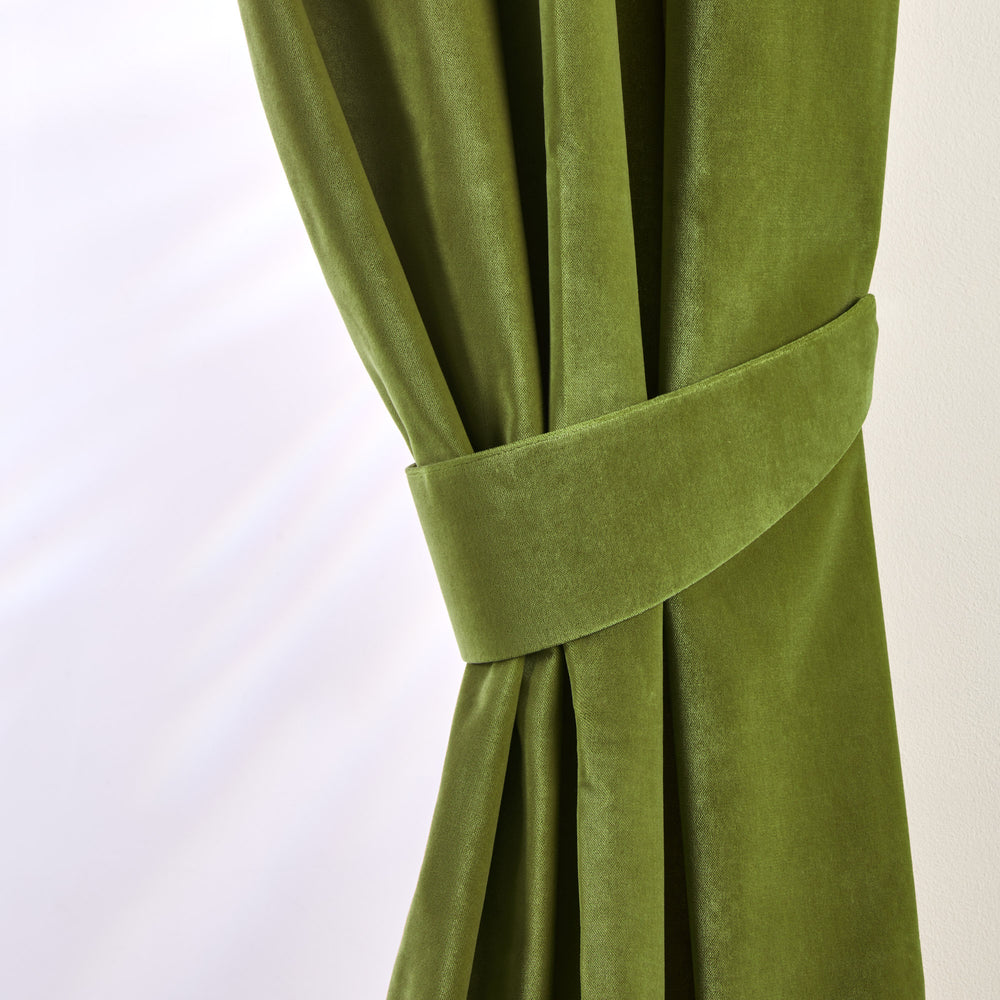Embrasse DARIO vert olivine à tissu velouté - 4