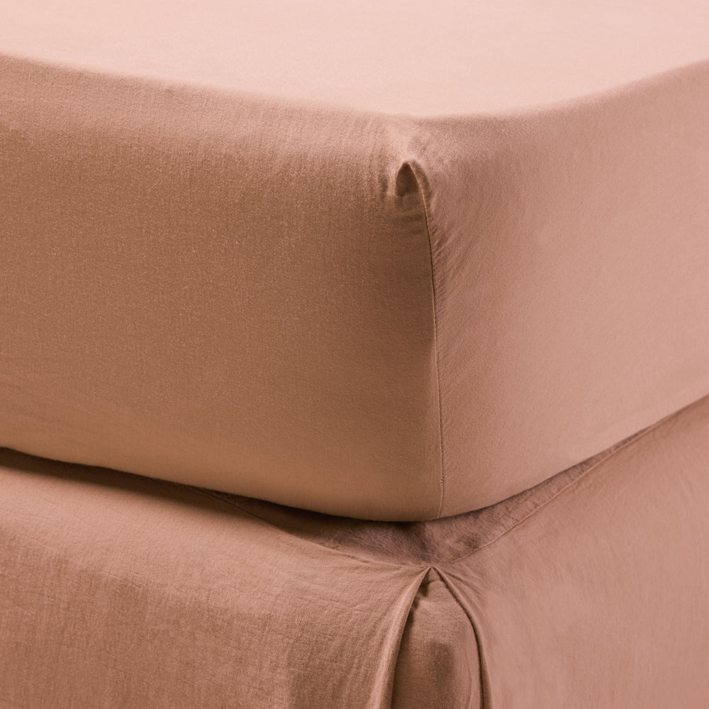 Drap Housse SATHEENE Terrarosa – Linge de Lit Doux et Confortable