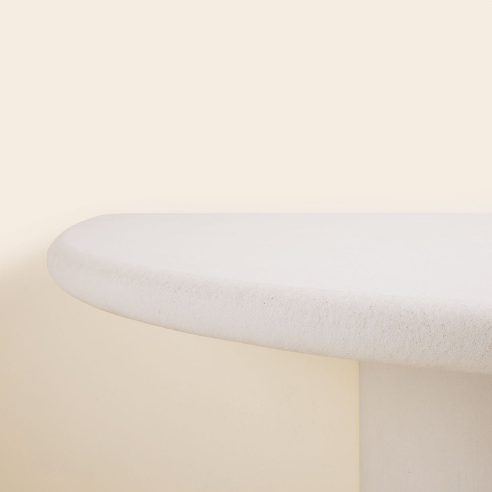 Console Murale Design ELIZ Blanc Minéral - Esthétique Moderne et Élégante - 3