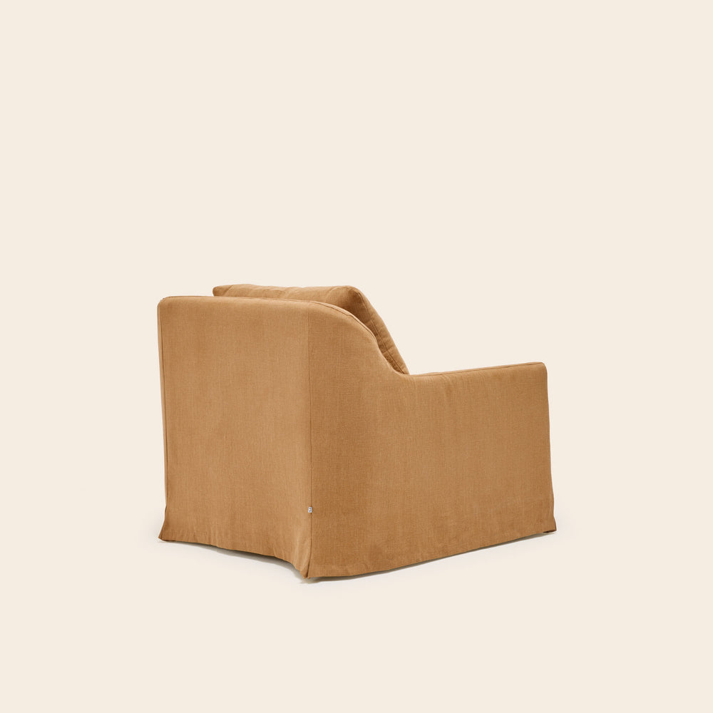 Fauteuil Claribel Caramel - Dossier Capitonné et Confort Luxueux - 5