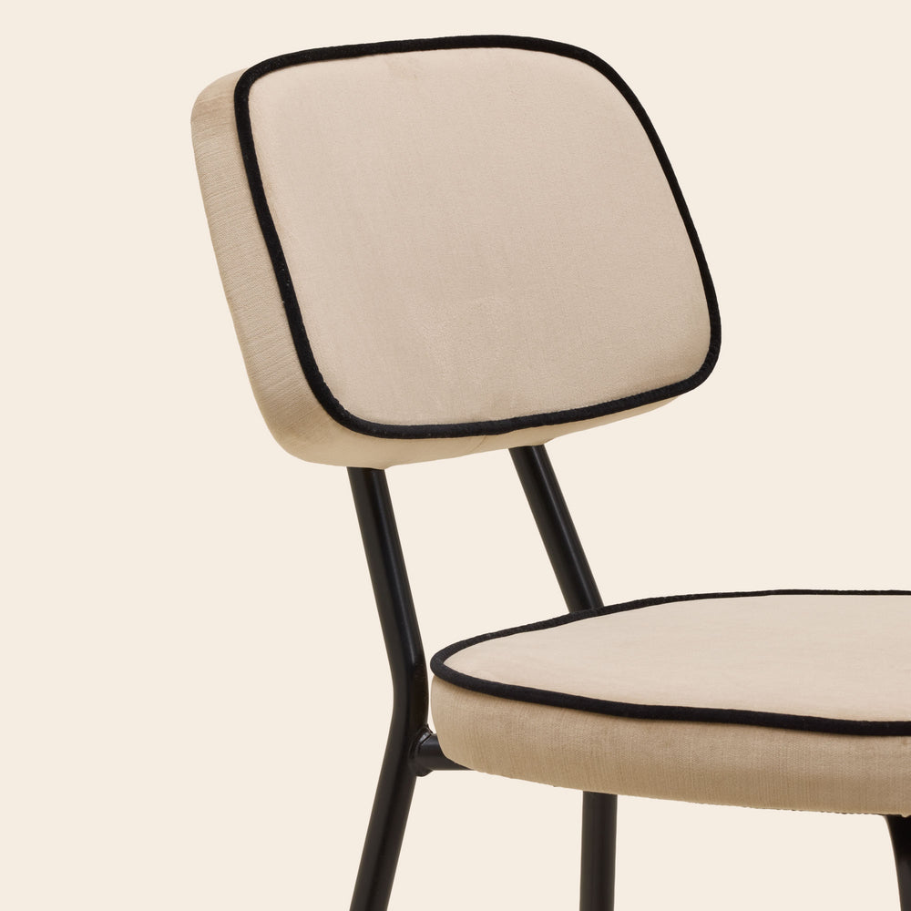 Chaise YSABEAU dalila beige chic passepoil no - 10