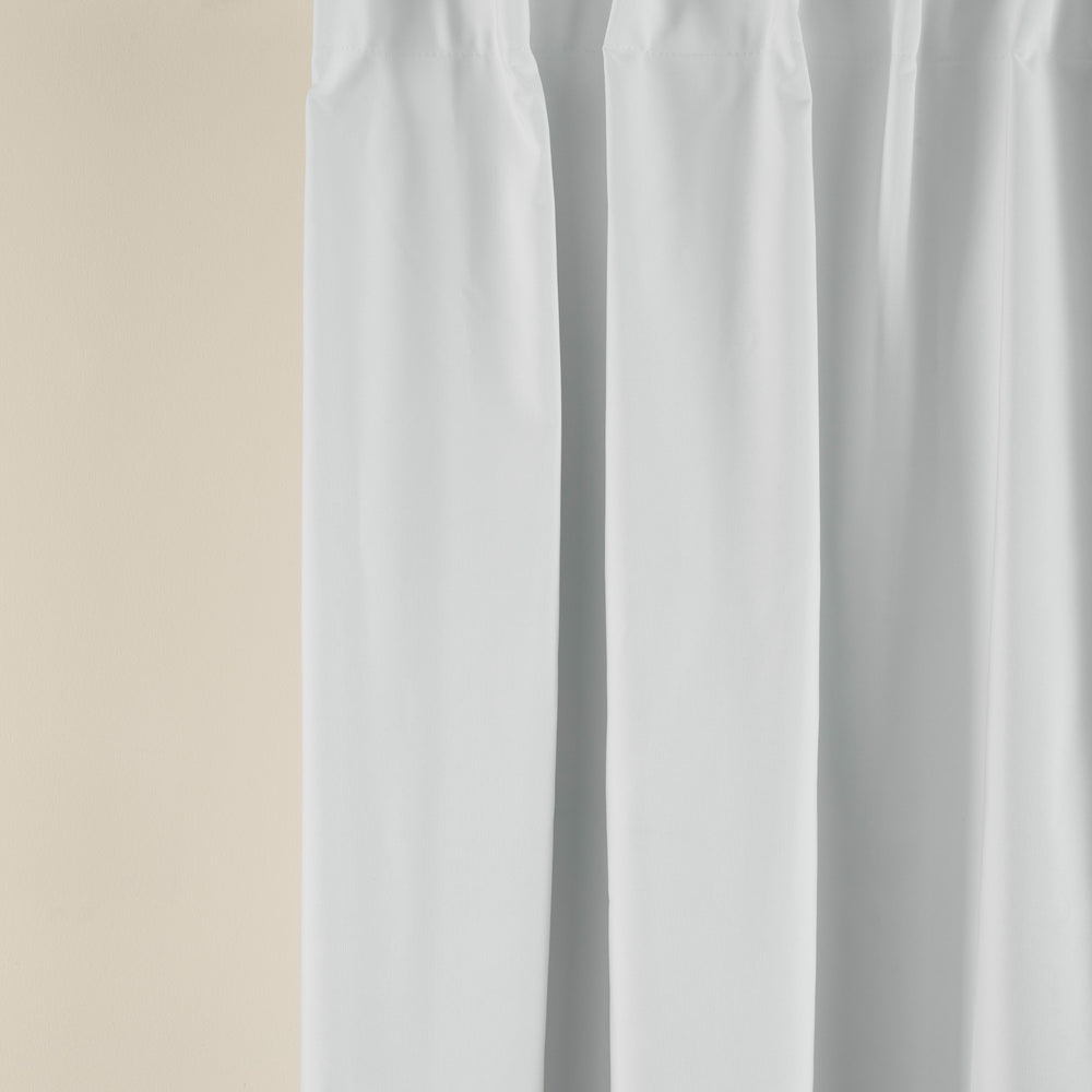 Rideau occultant avec galon fronceur – Blanc 100% protection lumière et isolation - 6