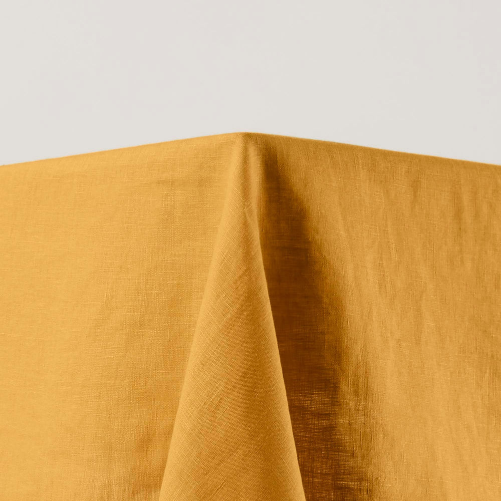 Nappe rectangulaire CARLINA ocre et bourdon noir - 4