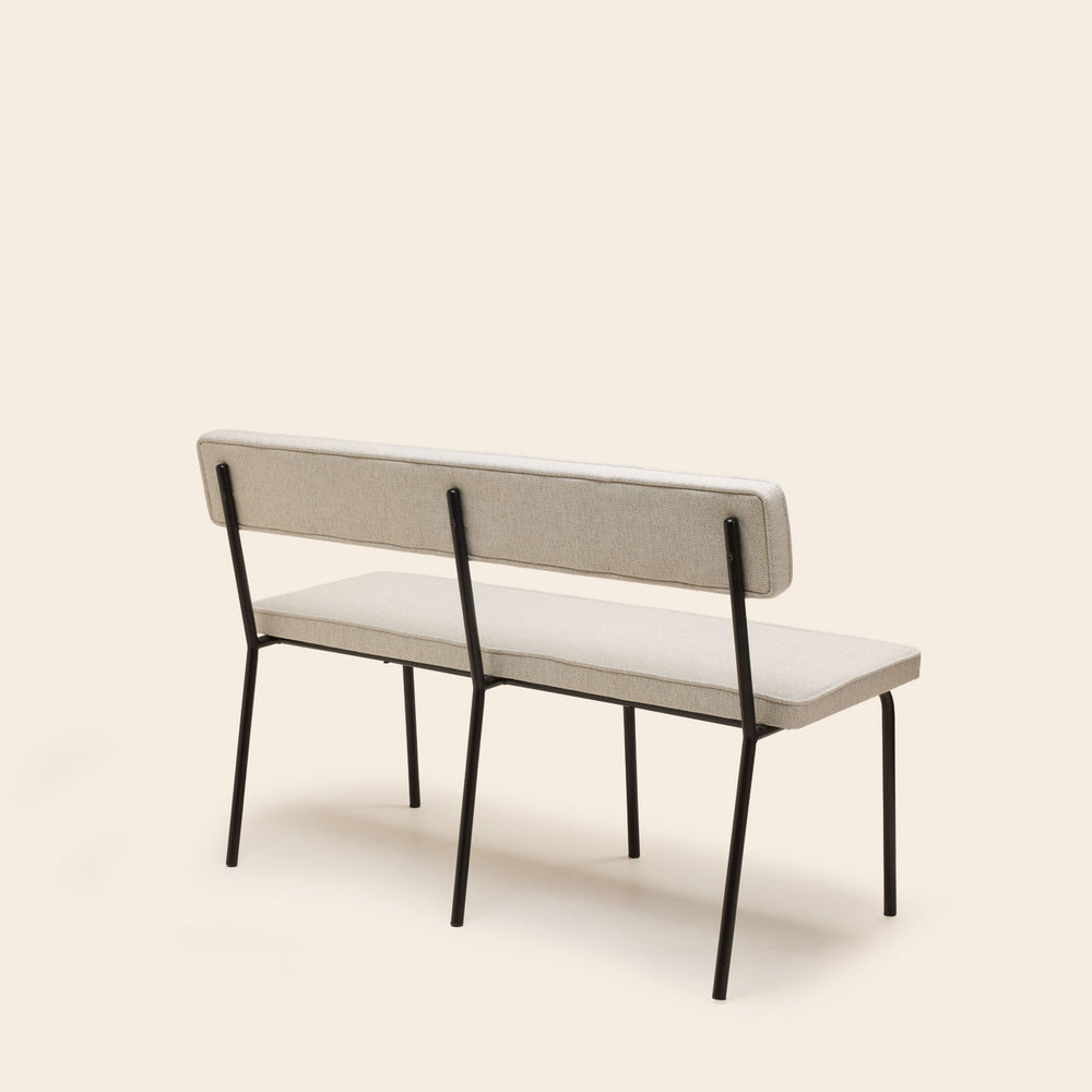 Banquettes et chaises YSABEAU Cosmic anthracite chiné - Design intemporel et structure industrielle - 7
