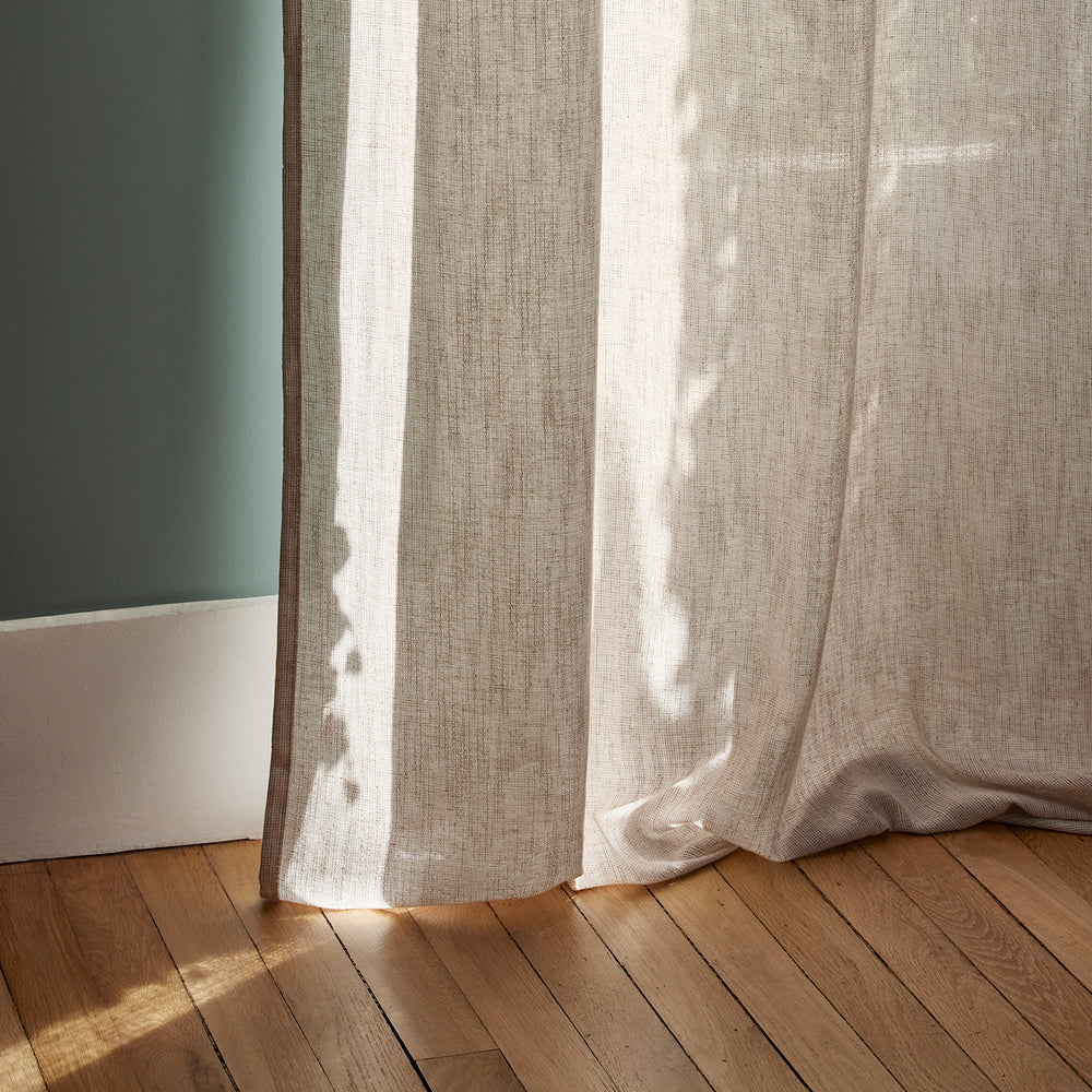 Voirage à oeillets NEAPOLI beige chiné élégant - 5