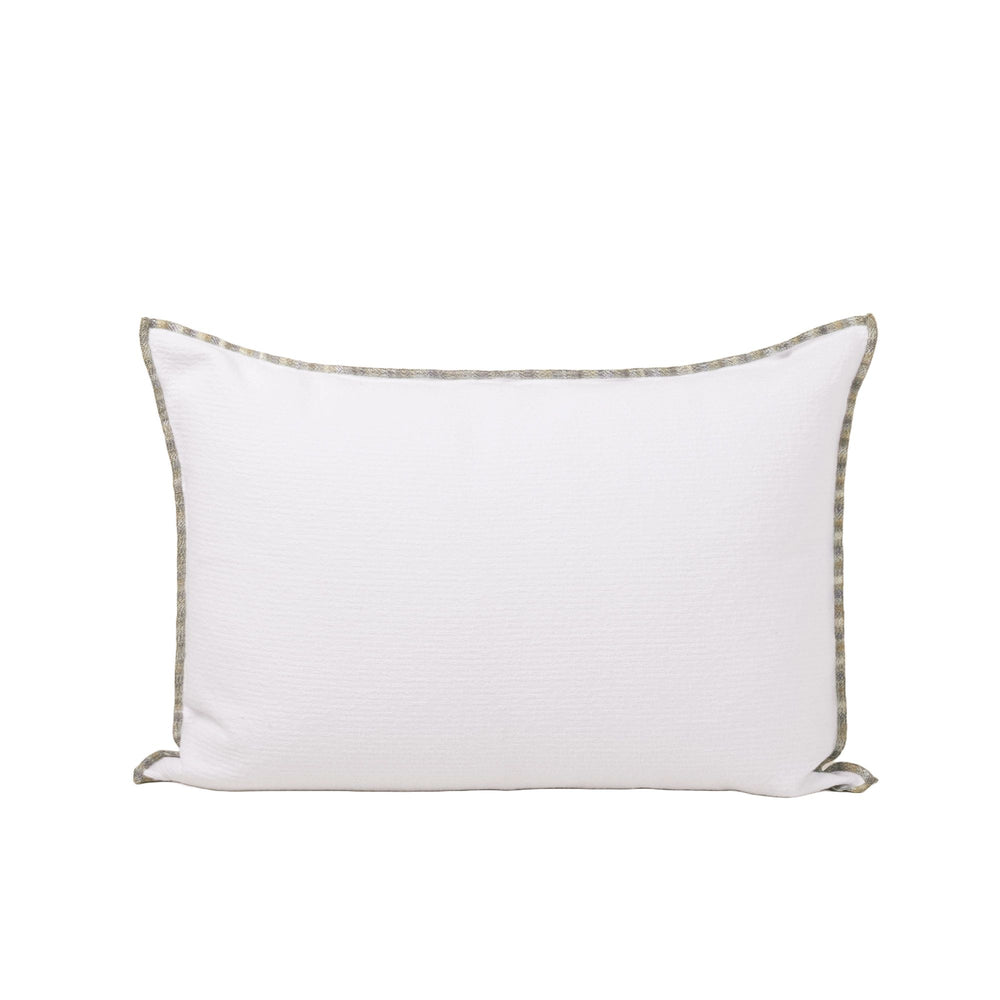 Housse de Coussin Ghaby - Blanc et Bourdon Motif Dégradé, Housse de Décoration - 8