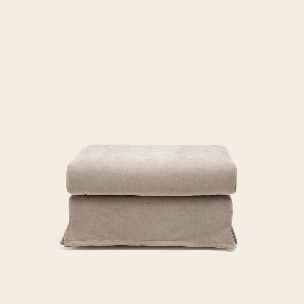 Pouf Design CLARIBEL Boston Taupe Glacé - 3