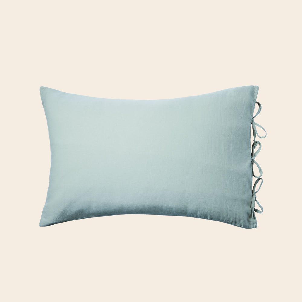 Lot de 2 taies d'oreiller SATHEENE Vert Eucalyptus - 5