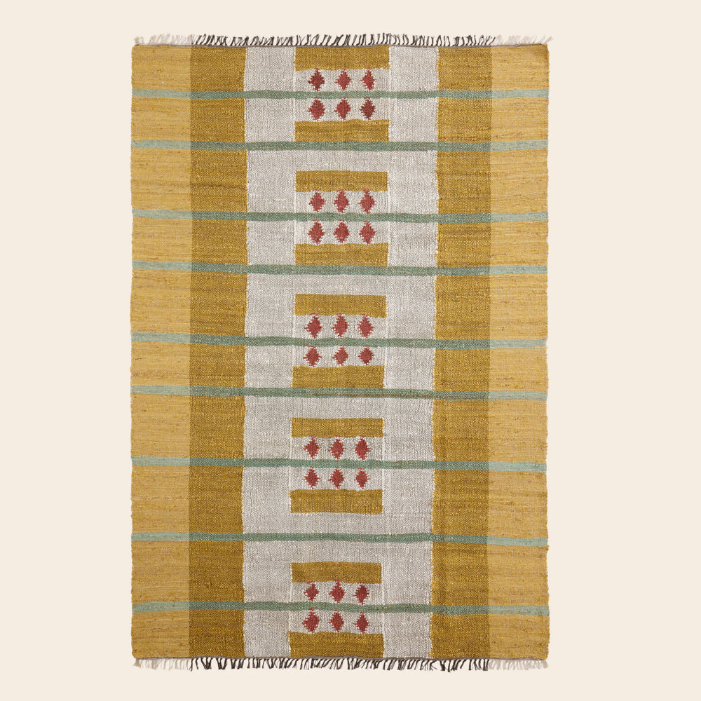Tapis de sol ANDONI jaune et rose - 11