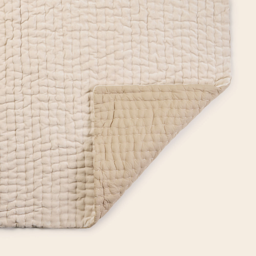 Couvre-lit matelassé AURALIE argile blanche - 6