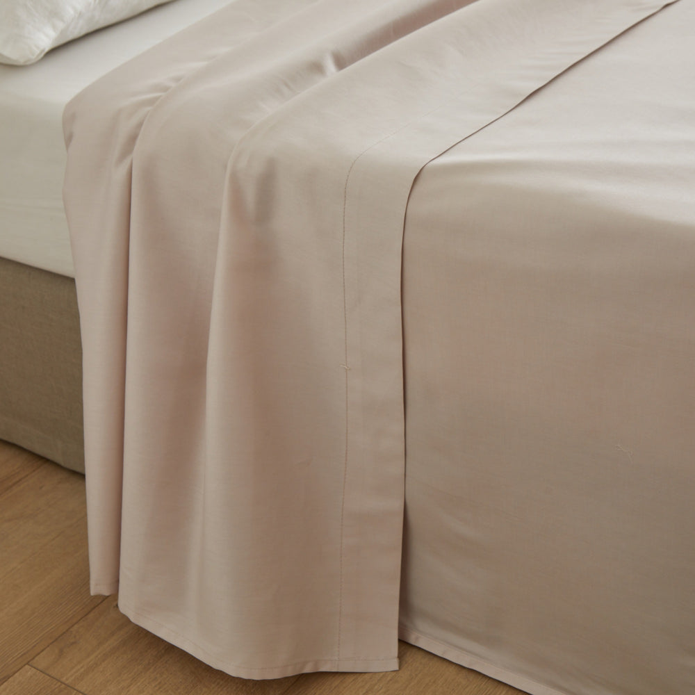 Drap plat AURORE beige clair - 4