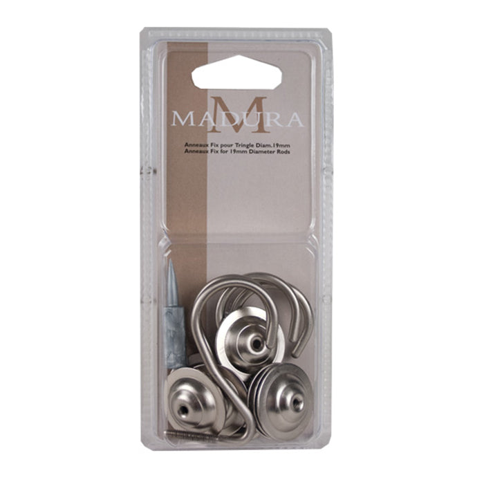 Anneaux Fixants ALMA en Aluminium pour Rideaux à Galon Fronceur - 3
