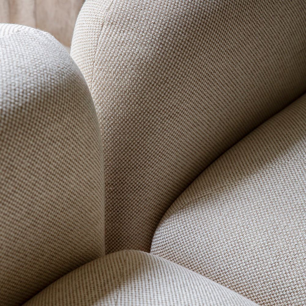 Fauteuil modulaire bas modèle ISILD avec accoudoirs tissés naturels - 5
