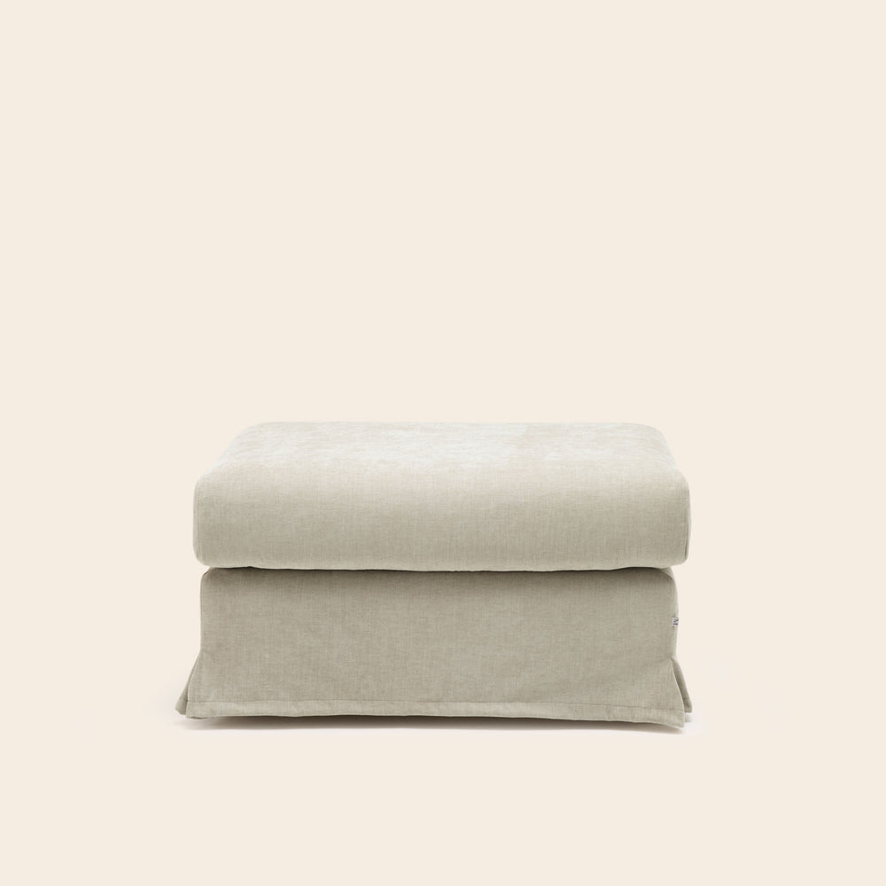 Pouf CLARIBEL Boston Pierre Minérale