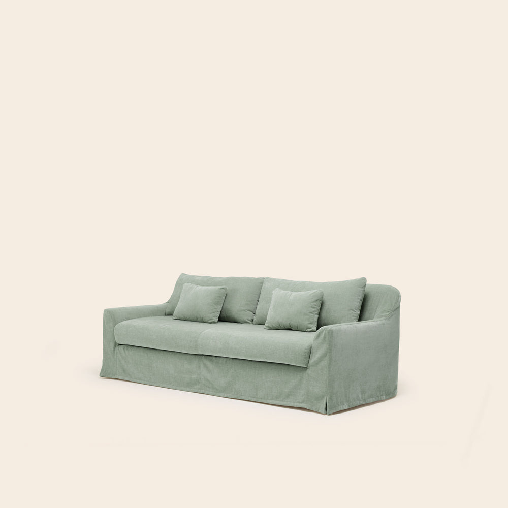Set de housses de canapé Claribel Boston coloris vert de gris