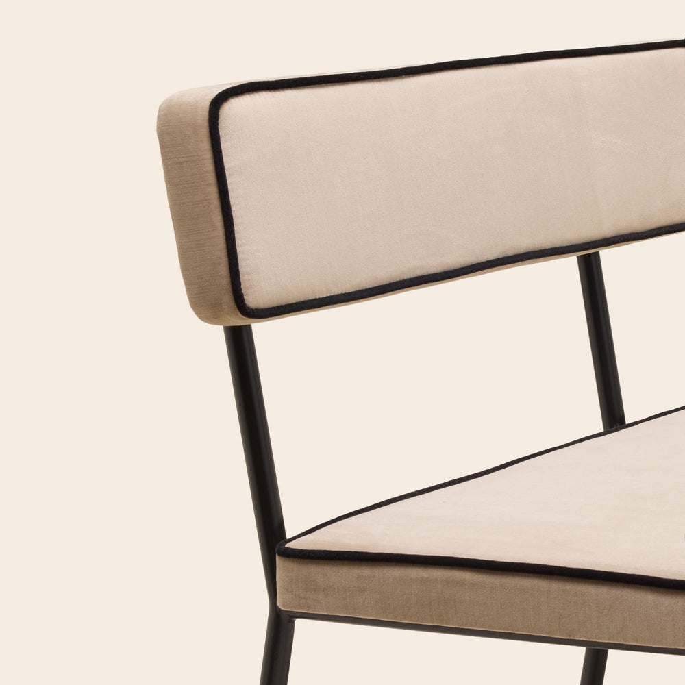 Banc YSABEAU dalila beige chic passepoil - 8