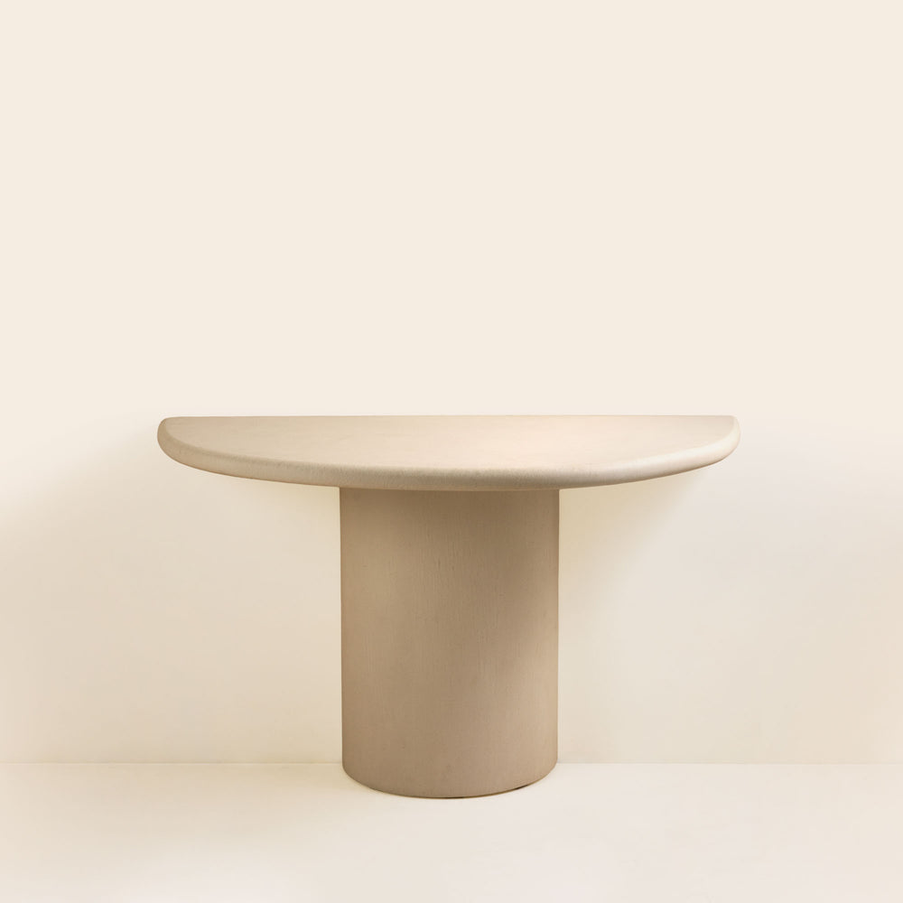 Console murale ELIZ beige poudré