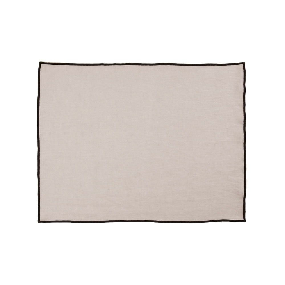 Set de table CARLINA ficelle et bourdon noir - 5