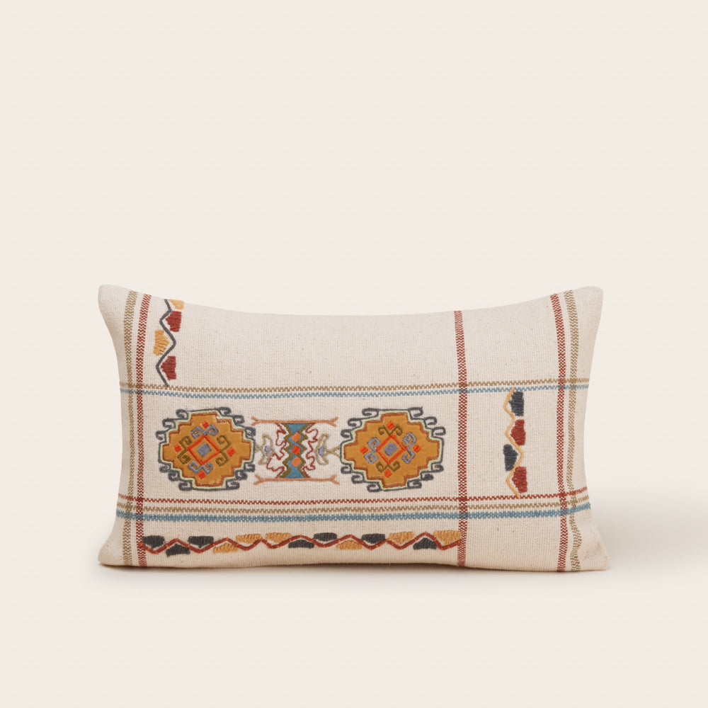 Housse de coussin NAYELI naturel et multicolore - 4