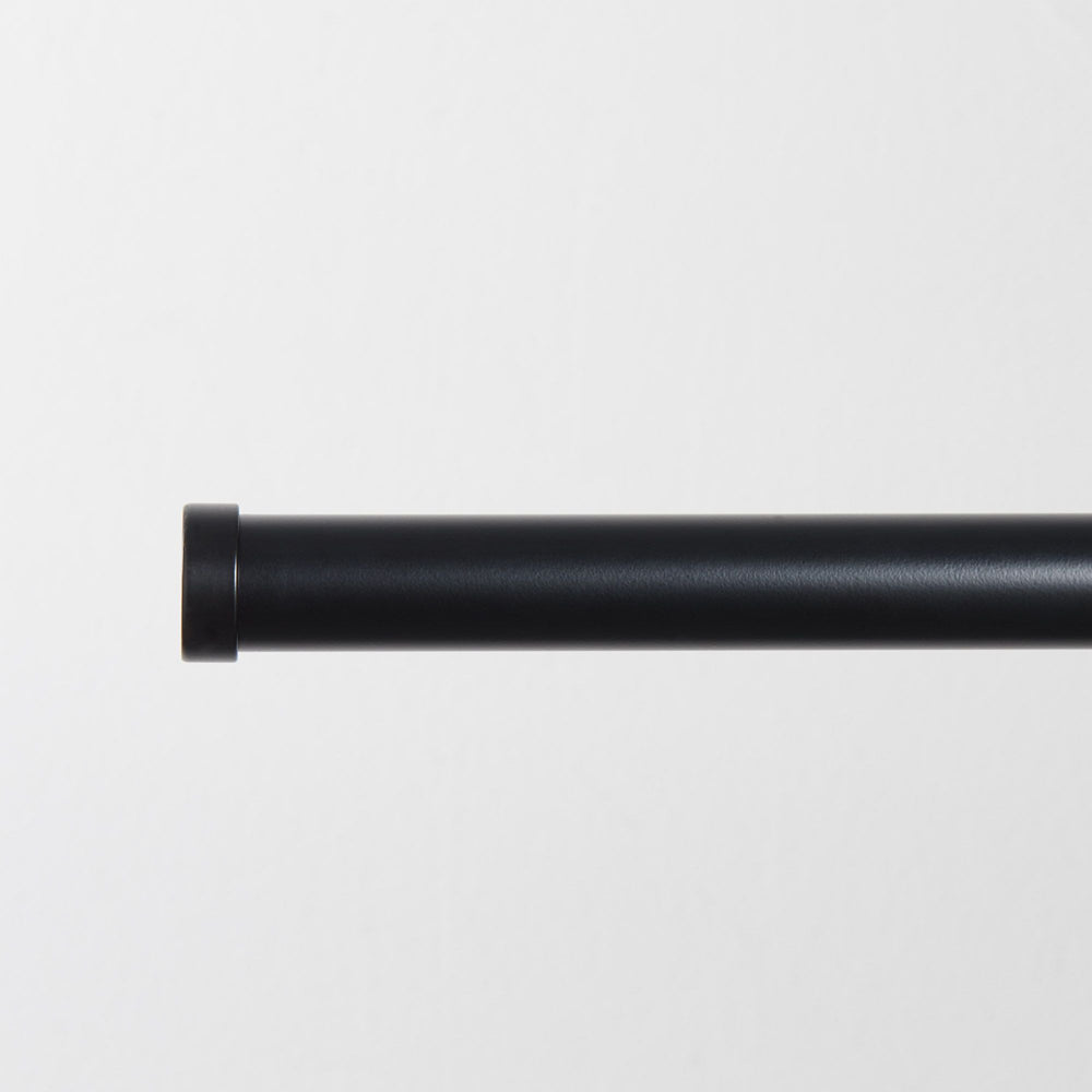Embout Cylindrique ALMA Noir Mat - Finition Discrète & Élégante pour Tringles à Rideaux - 4