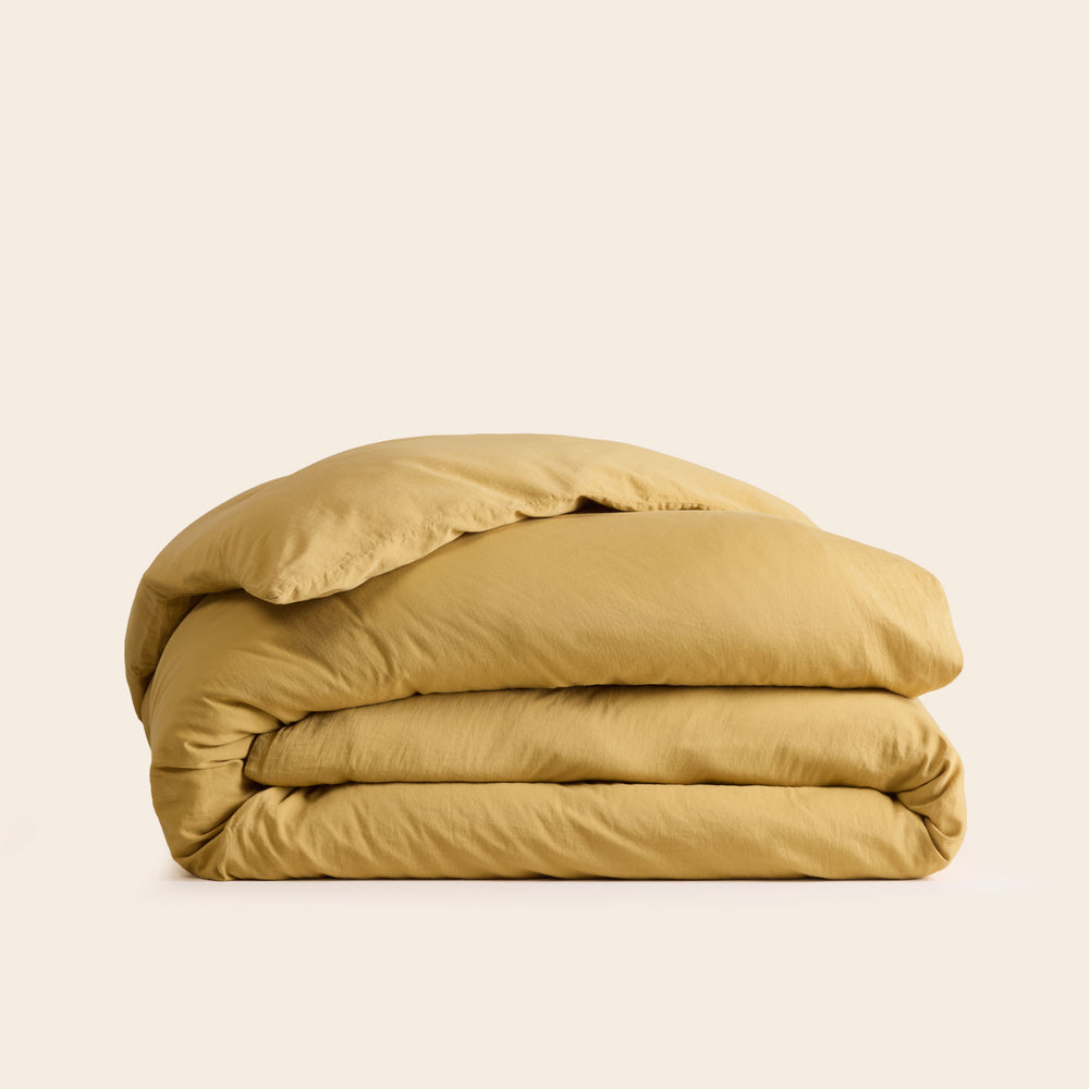 Housse de couette SATHEENE Jaune Indien Luxe - 4
