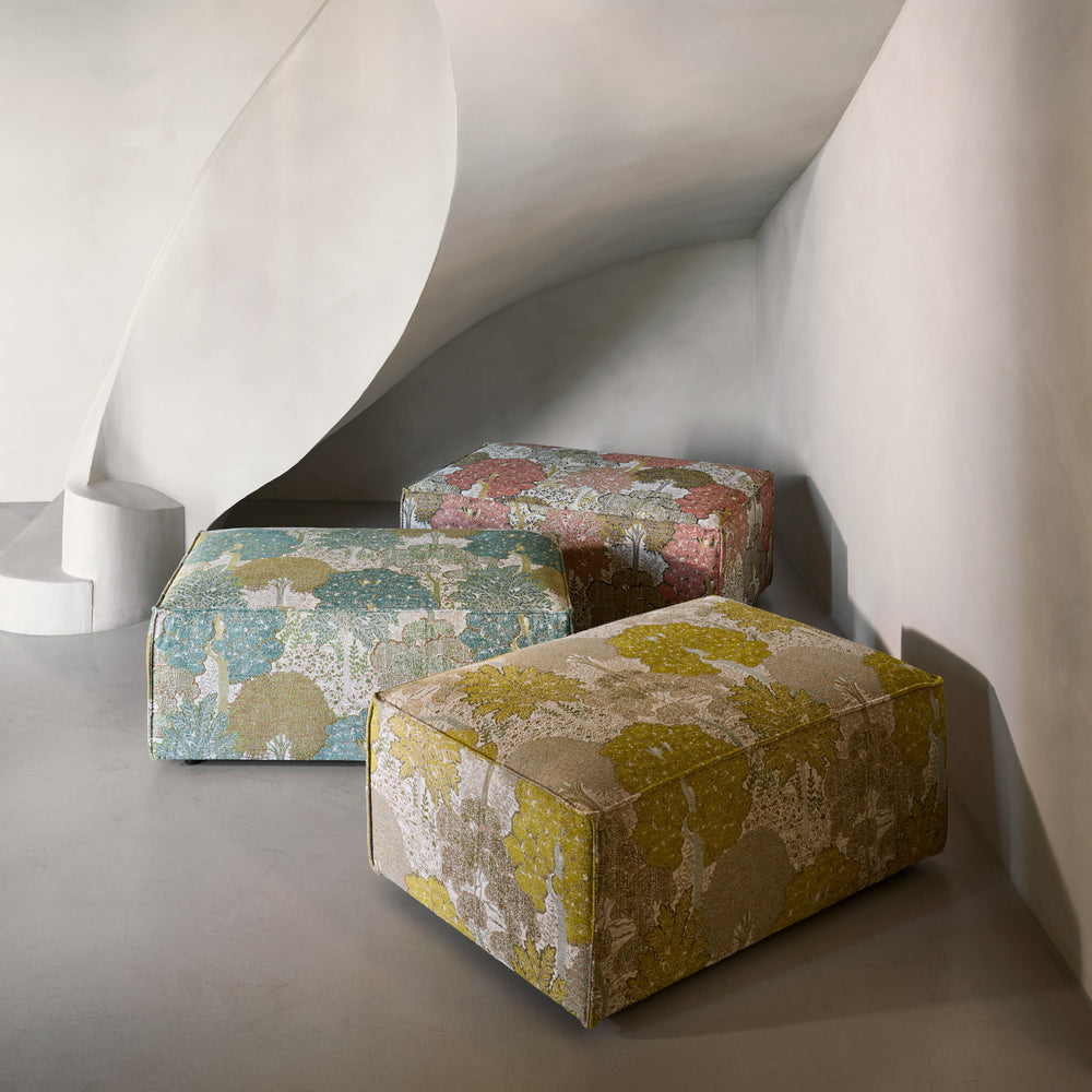 Pouf DYONIS alisée naturelle et verte - 3