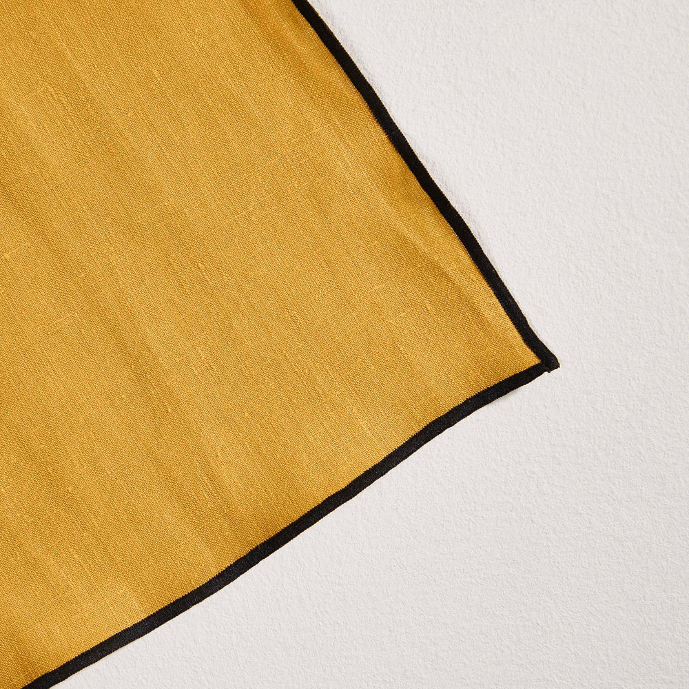 Set de table CARLINA ocre et bourdon noir - 2