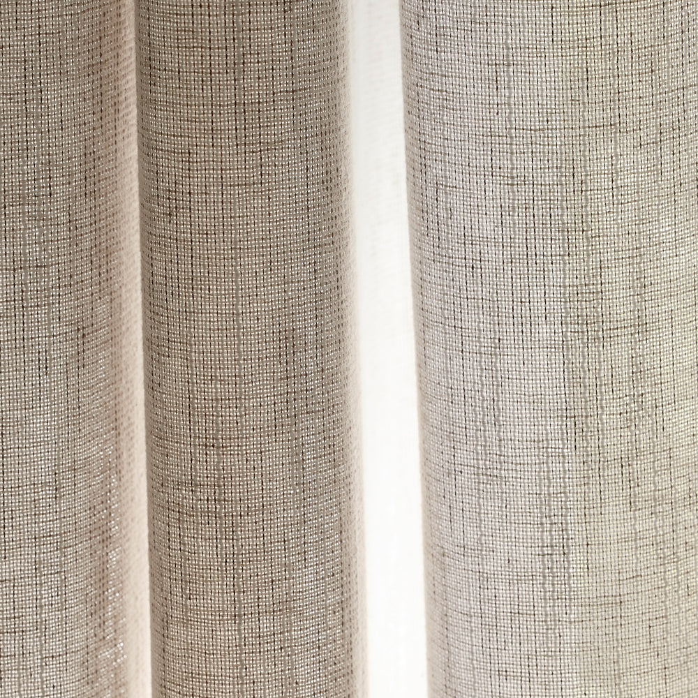 Voyant à anneaux coulissants Neapoli beige chiné - 7