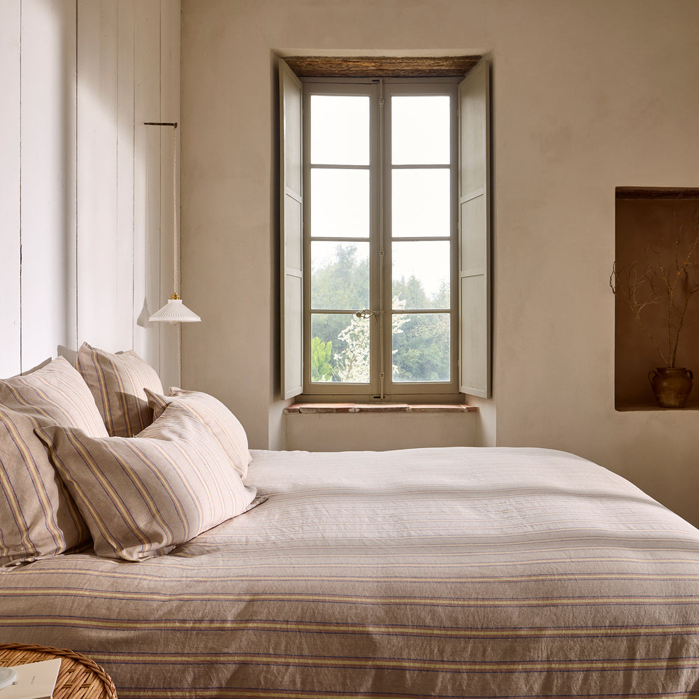 Housse de Couette LELIO, Design Rayé Naturellement Élégant - 3